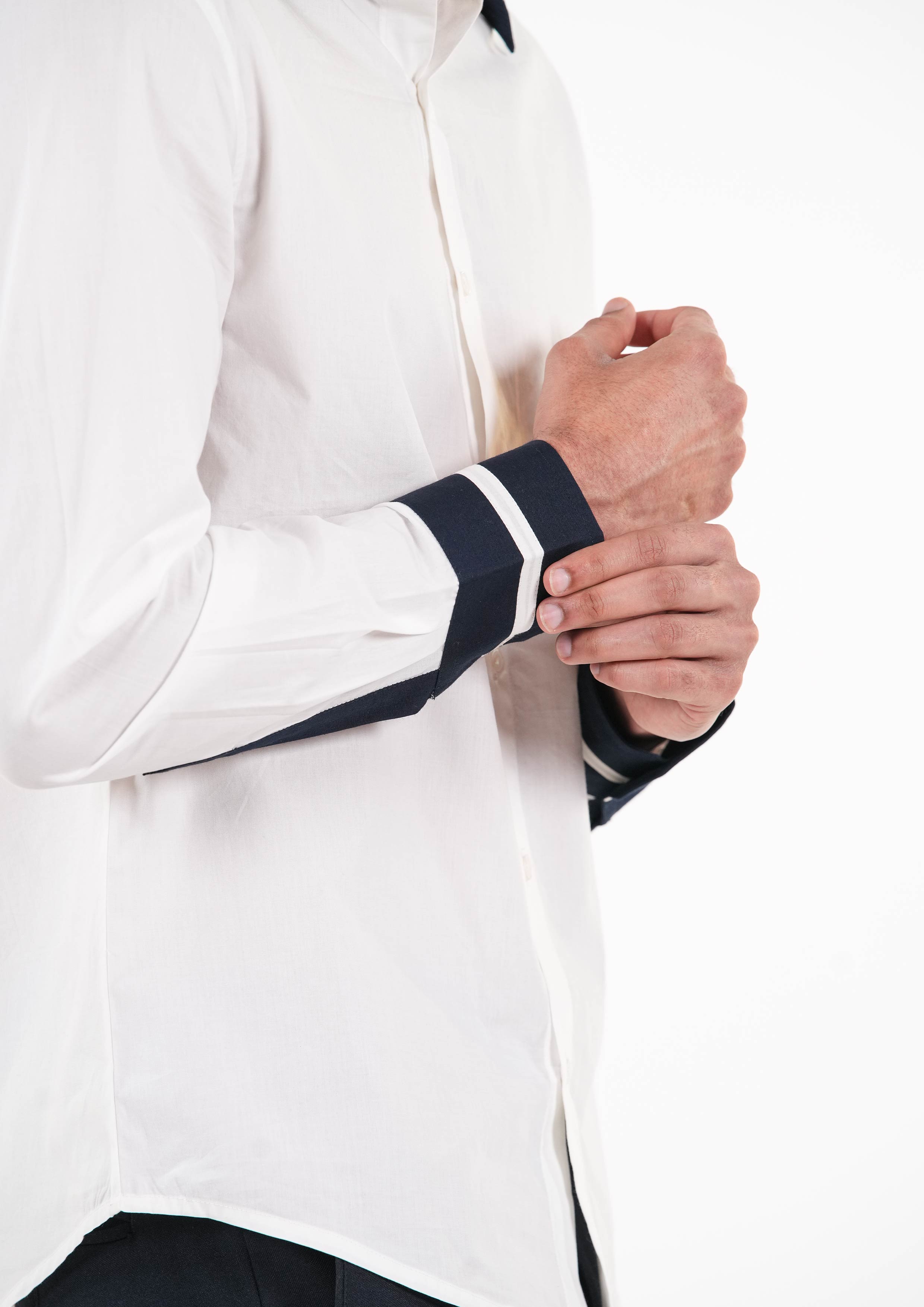 Prime White & Navy