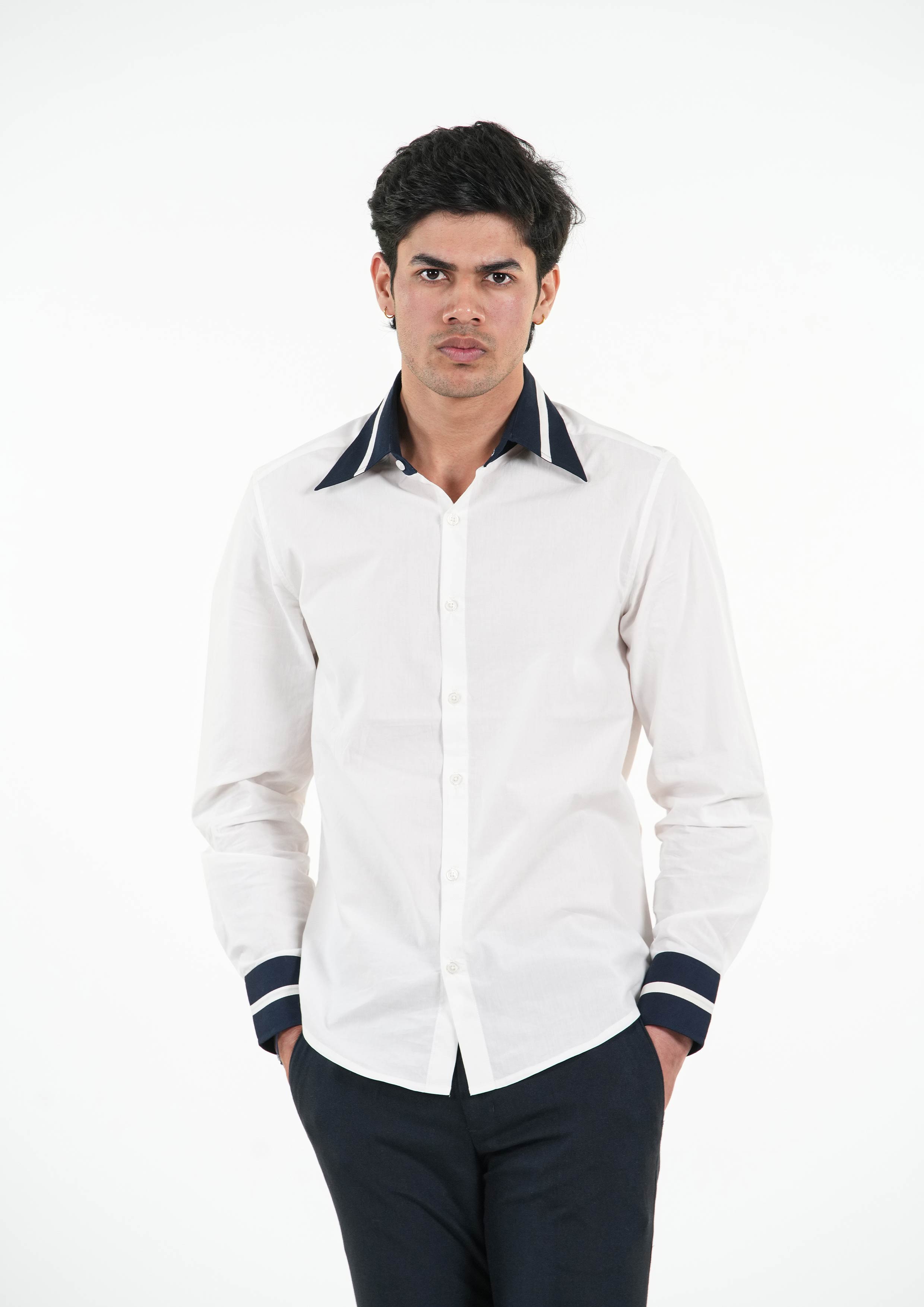 Prime White & Navy