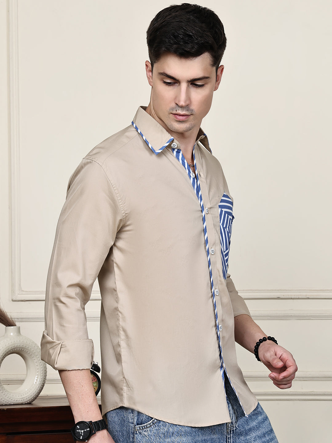 Kamizz Sand Blue Accent