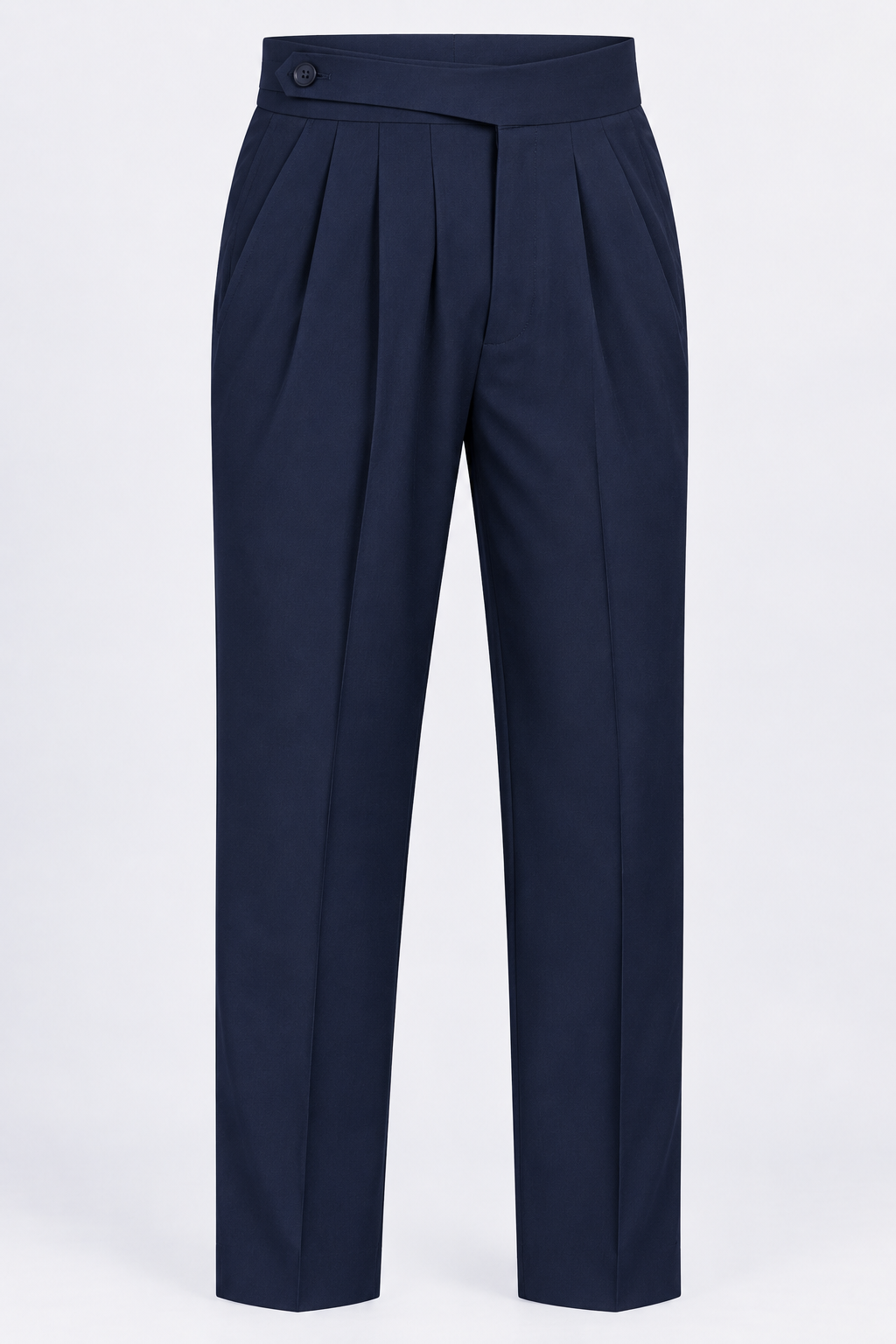Navy Milano Straight Fit Trousers