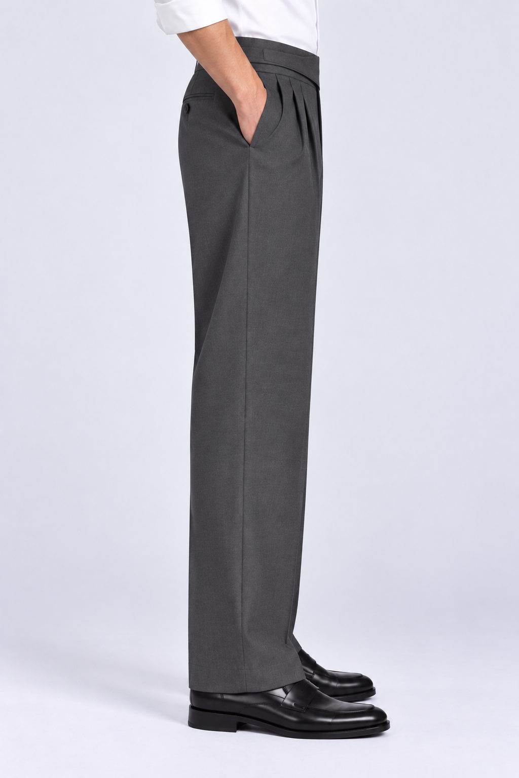 Grey Milano Straight Fit Trousers