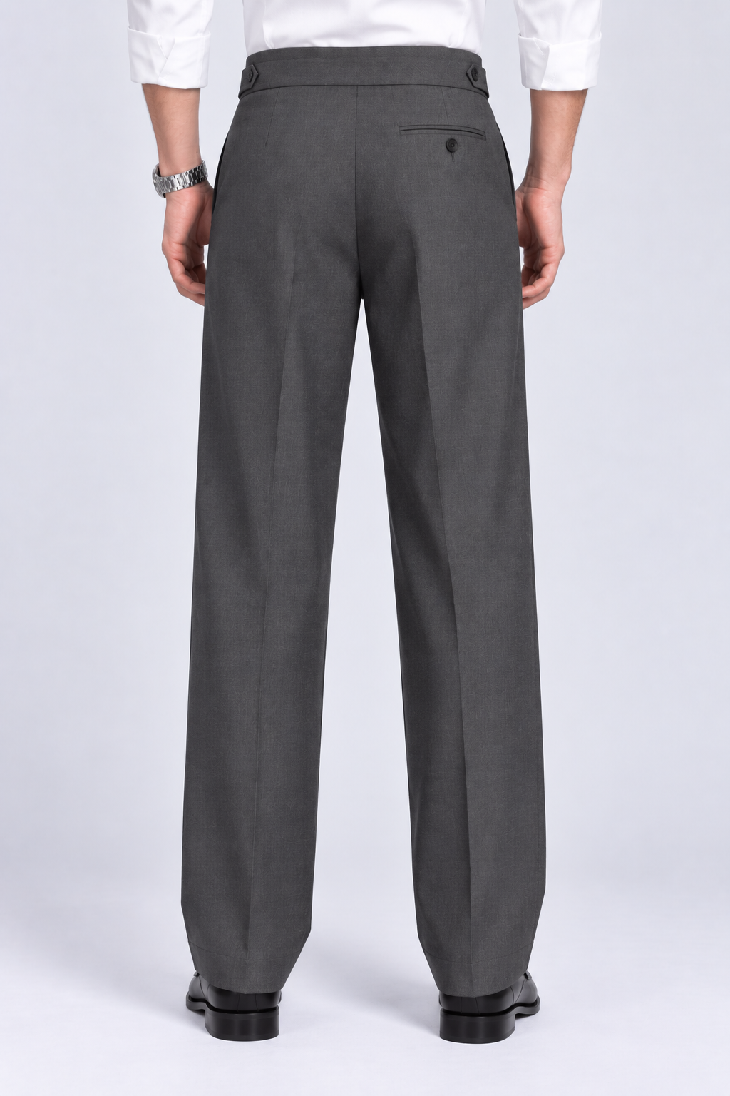 Grey Milano Straight Fit Trousers