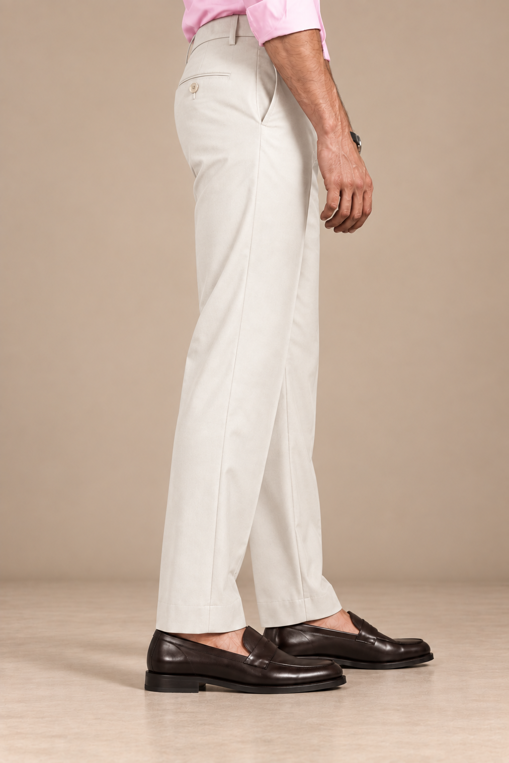 Off-White Modern Straight-Fit Trousers