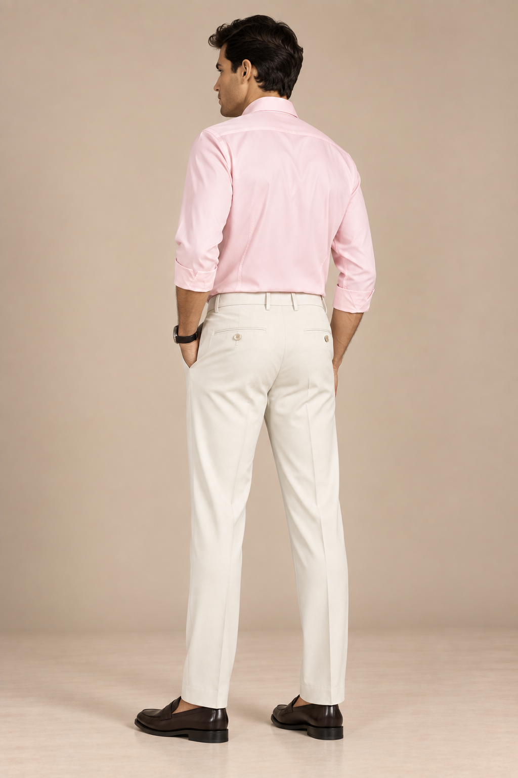 Off-White Modern Straight-Fit Trousers
