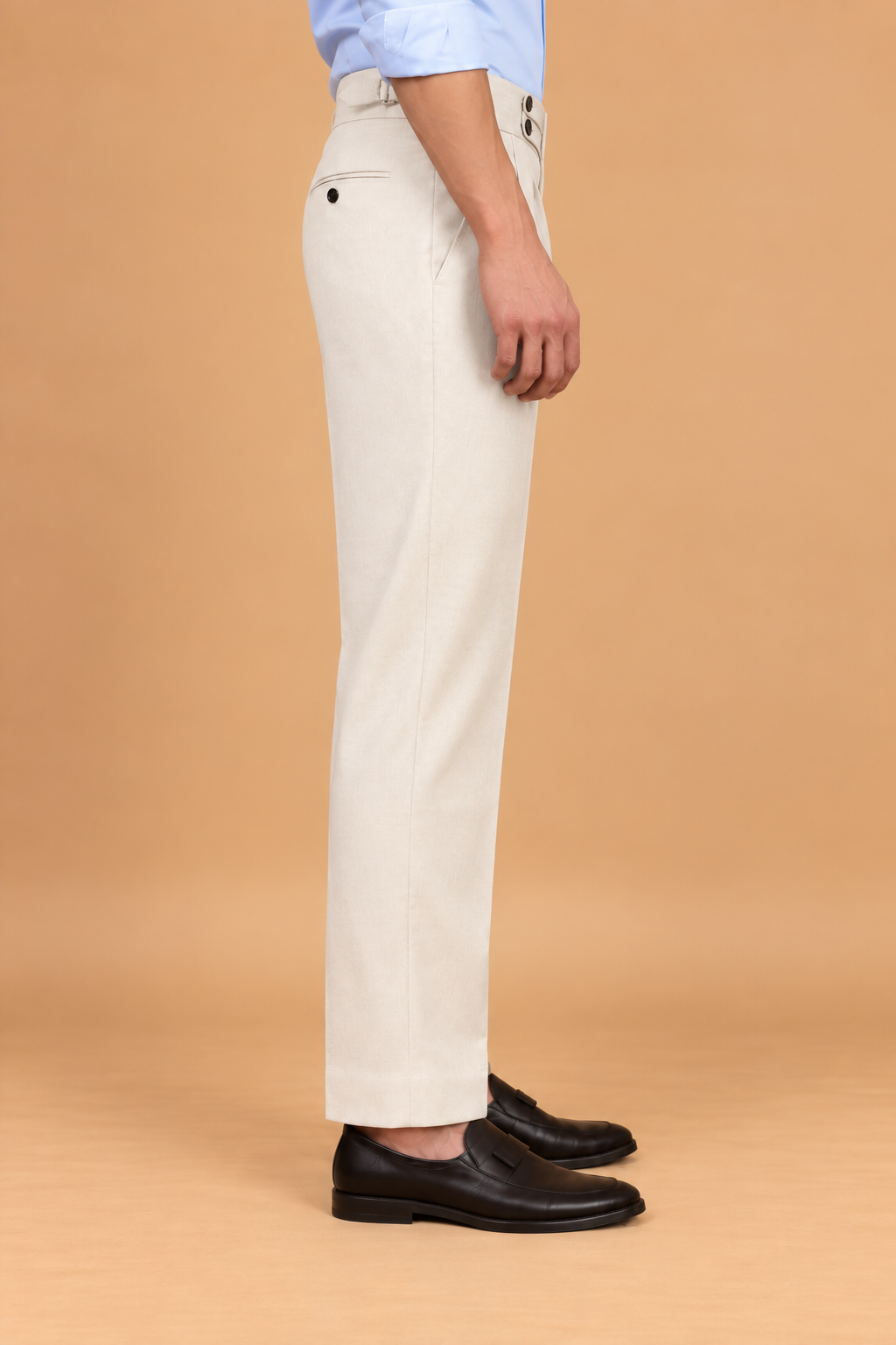 Off-White European Cut Straight-Fit Trousers
