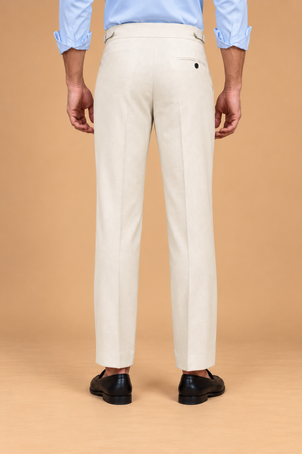 Off-White European Cut Straight-Fit Trousers