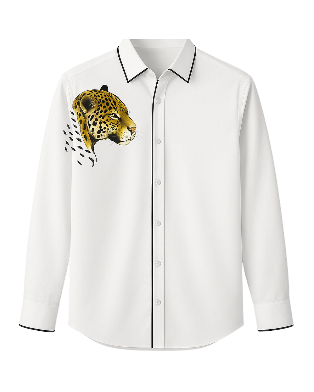 Kamizz White Leopard — Hand-Painted Edition